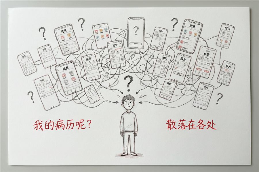我的病历呢？散落在各处